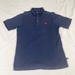 Tommy Bahama Mens Blue Short Sleeve Supima Cotton Polo Shirt Size S